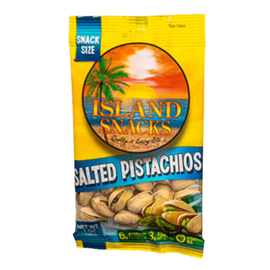 ISLAND SNACKS VALUE SIZE SALTED PISTACHIO 2.5OZ / 12PK