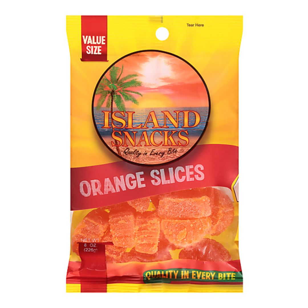 ISLAND SNACKS VALUE SIZE ORANGE SLICES 8OZ / 6
