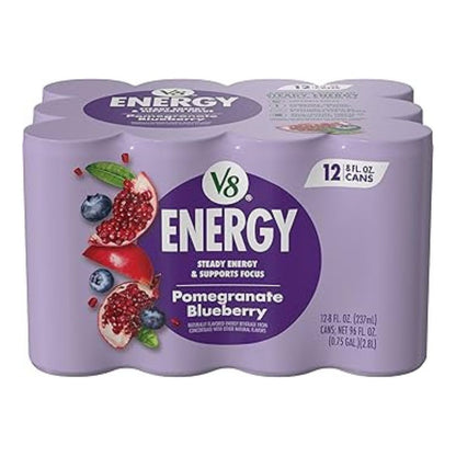 V8-CAN ENERGY POMEGRANATE BLUEBERRY 8 OZ/ 24