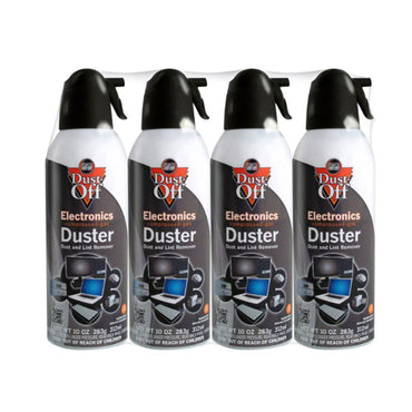Falcon Dust-Off Compressed Gas Duster, 10oz., 4 Pack