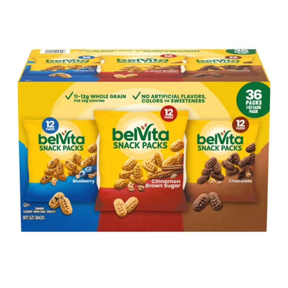belVita Bites Breakfast Biscuits, Variety Pack, 1 oz., 36 pk.