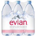EVIAN WATER 6PK / 1L