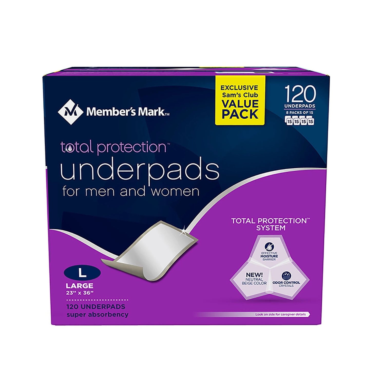 MEMBER'S MARK UNDERPAD 120CT