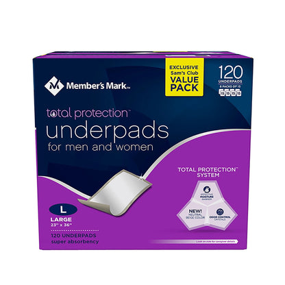 MEMBER'S MARK UNDERPAD 120CT