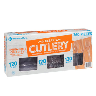 CUTLERY 360 PACK NEW 360 CT CLEAR