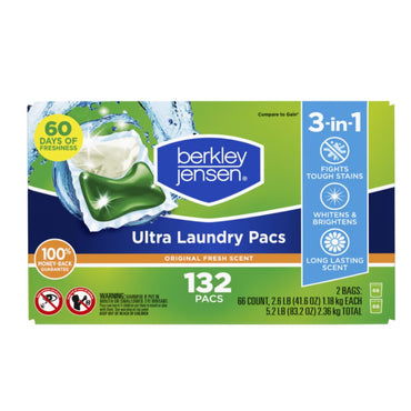 BJS DUO SCENT LAUNDRY PACS 132ct