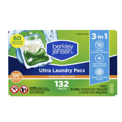 BJS DUO SCENT LAUNDRY PACS 132ct