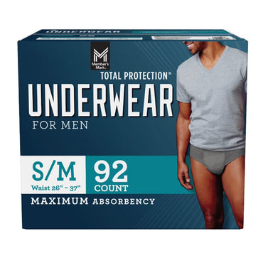 Members Mark MALE Medium PROTECTIVE UNDIES