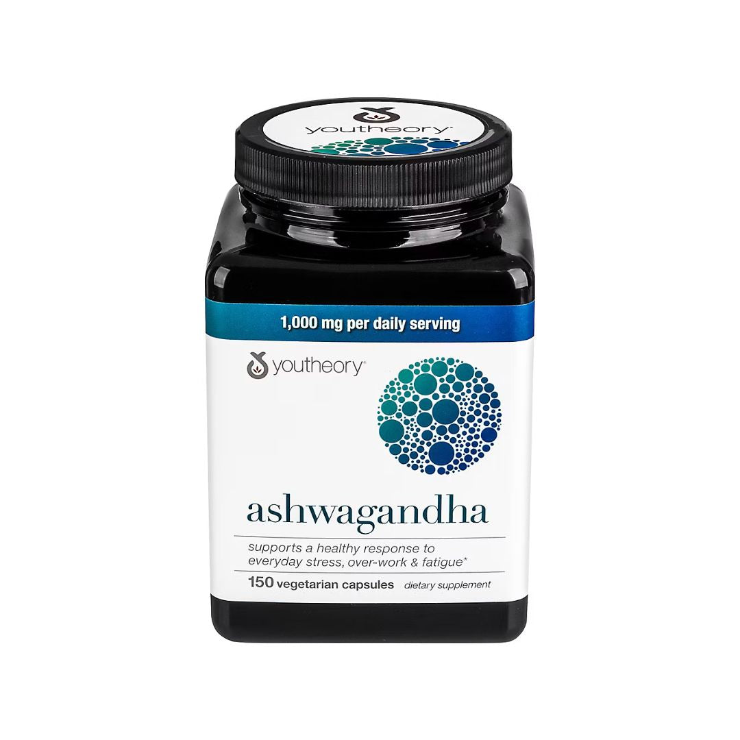 Youtheory Ashwagandha Vegetarian Capsules, 150 ct.
