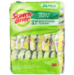 Heavy Duty Scotch-Brite Scrub Sponges - 24 Pack