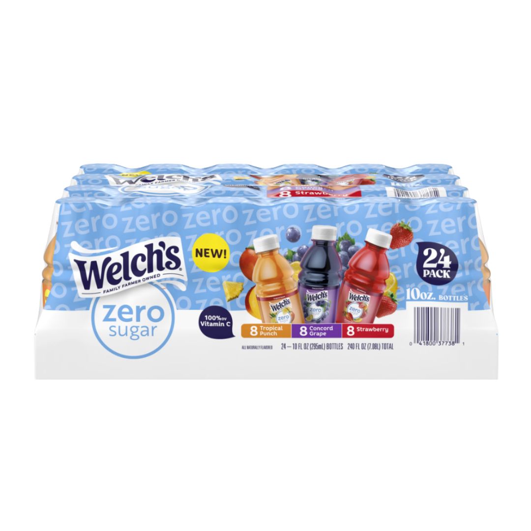 WELCHS ZERO SUGAR VARIETY PACK 10OZ / 24