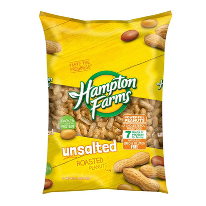 Hampton Farms Unsalted In-Shell Peanuts, Roasted, 5 Lbs.
