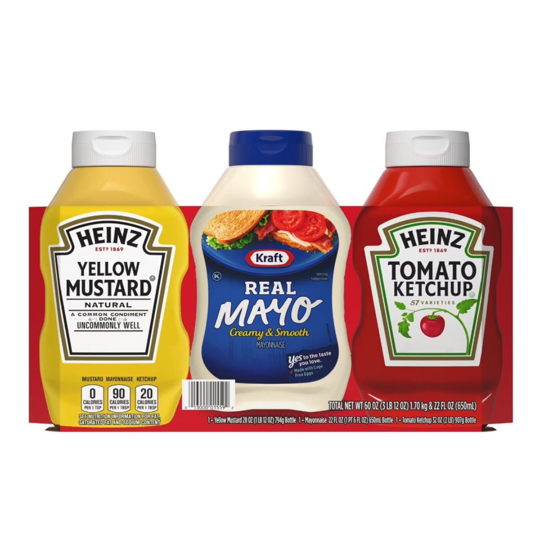 Heinz Classic Pack Condiments, 3 Pack