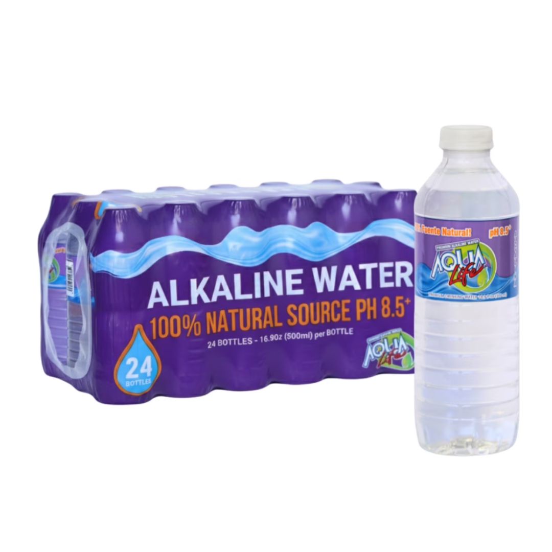 Aqua Life Natural Alkaline Water, pH 8.5–9.5, 16.9 fl. oz., 24 pk.