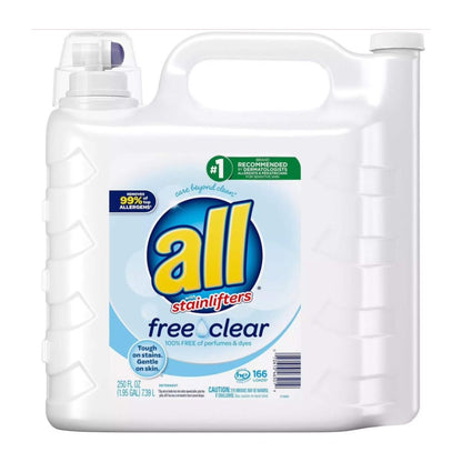 All Free Clear Ultra with Stainlifter Free & Clear (166 Loads, 250 Fl. Oz.)