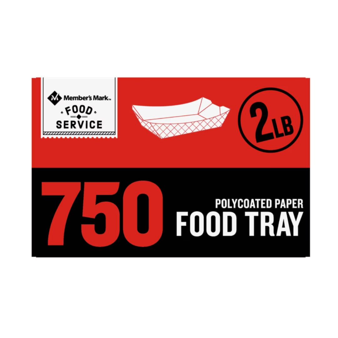 PAPER FOOD TRAY HEAVY DUTY 2LB