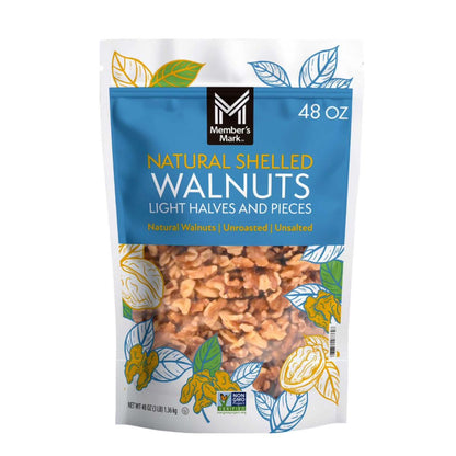 Member's Mark Natural Shelled Walnuts, 3 lb -48 oz.
