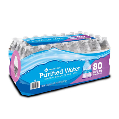 Member's Mark Purified WATER 80PK / 8OZ