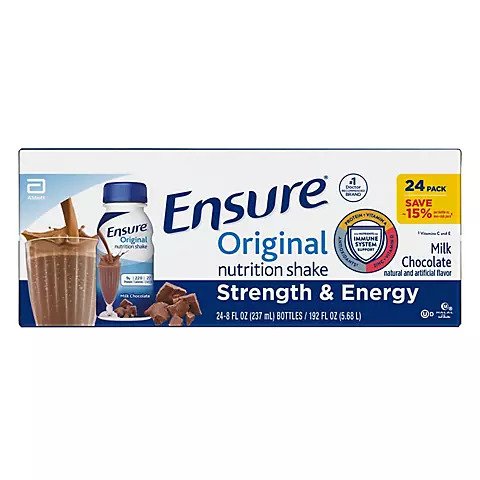 ENSURE CHOCOLATE 8 OZ X 24