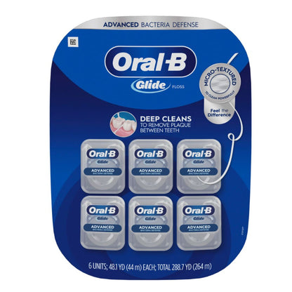 Oral-B Glide Advanced Multi-Protection Floss, 6-pack / 44M