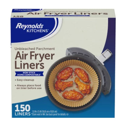 Reynolds Kitchens Unbleached Parchment Air Fryer Liners, 150 ct.