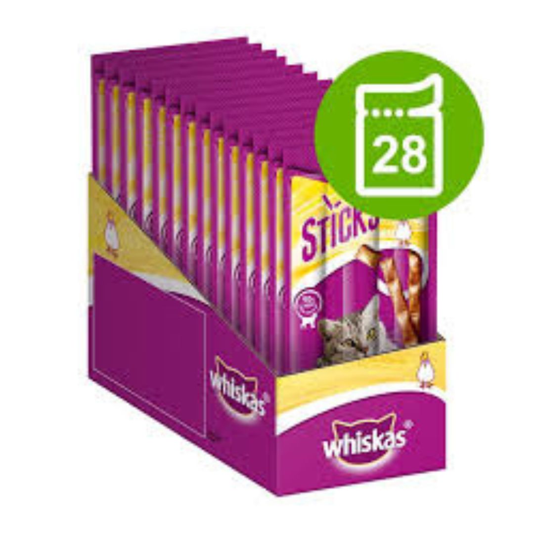 WHISKAS STICK POULET 3 / 6G/ 28