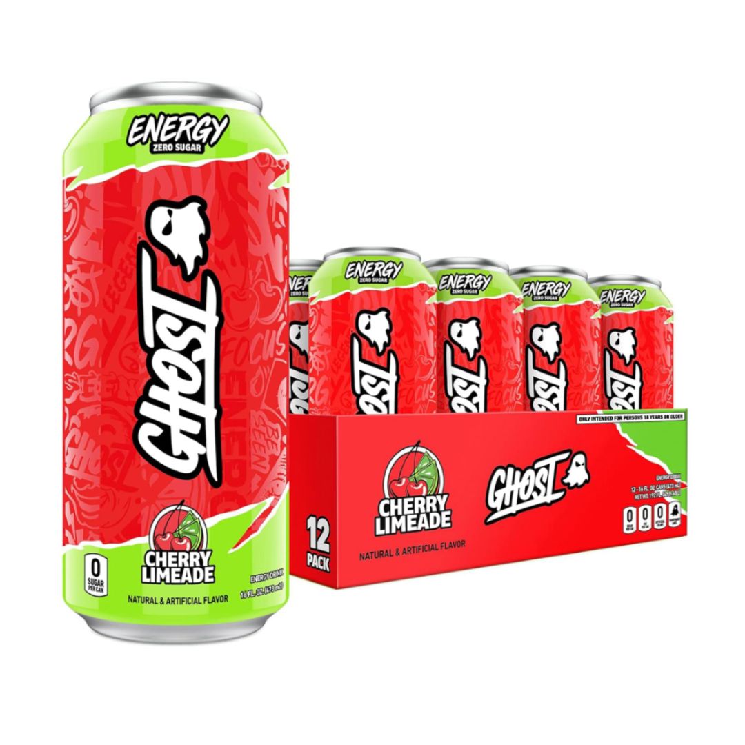 GHOST Energy Drink - 12-Pack, Cherry Limeade, 16oz / 12