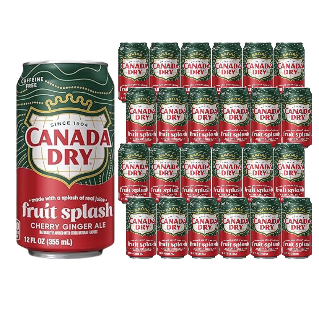 Canada Dry Cherry Gingerale Fruit Splash 12oz / 24