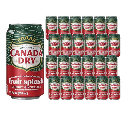 Canada Dry Cherry Gingerale Fruit Splash 12oz / 24