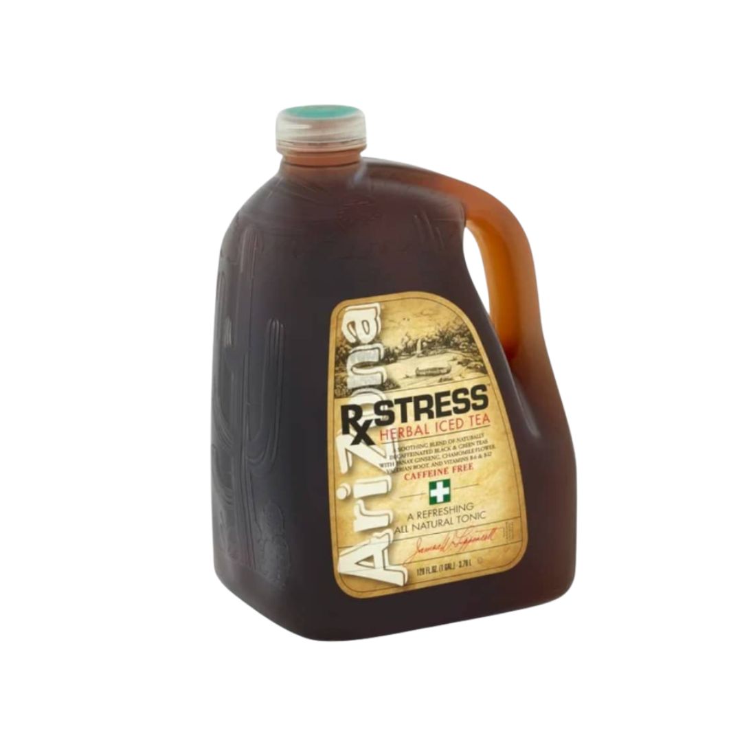 Arizona Tea Rx Stress Herbal Iced Tea 128 Oz Plastic Bottles Pack of 4