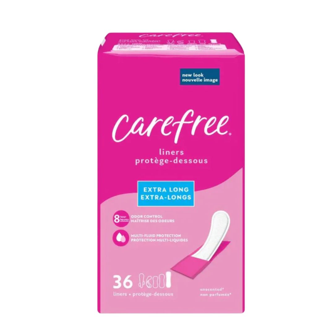 Carefree Panty Liners for Women, Extra Long, Wrapped (36 Count) // 4