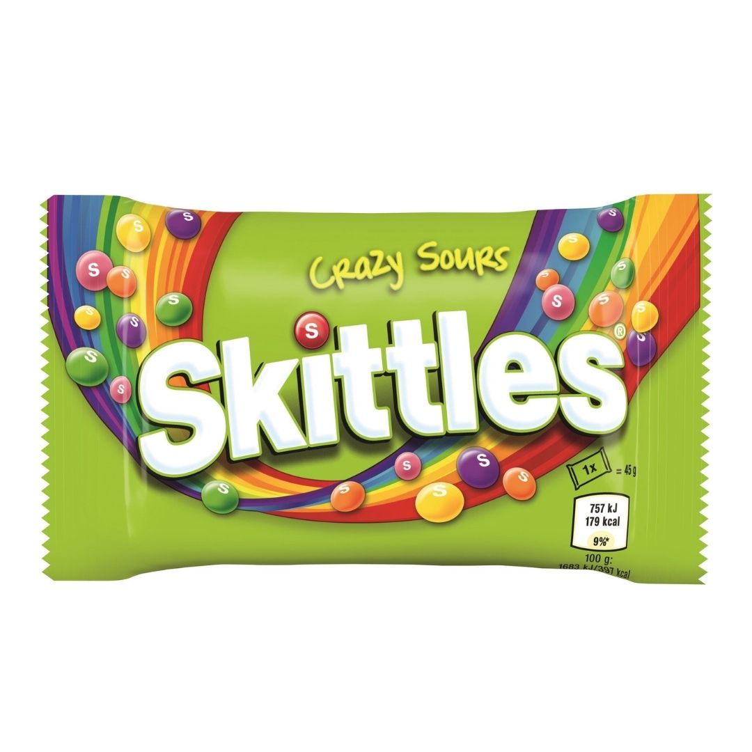 SKITTLES CRAZY SOUR 45G/36