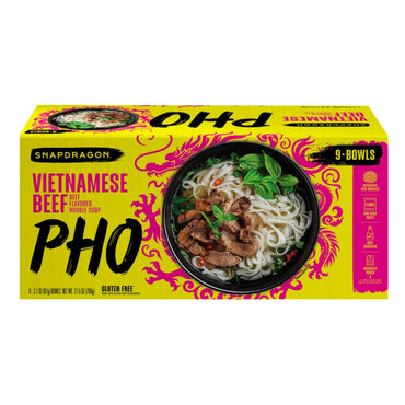 Snapdragon Foods Vietnamese Pho Bowls, 3.1 oz, 9-count