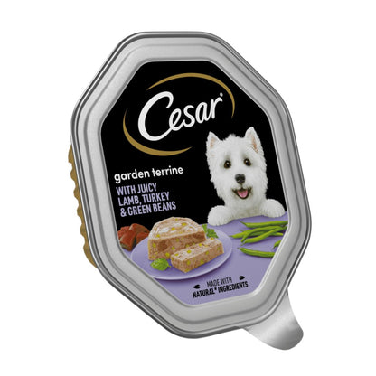 CESAR® Garden Terrine Dog Food Tray Lamb, 150g / 4 / 6