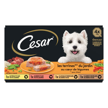 Cesar Les terrines du jardin au Coeur de Légumes 4 variety 4 x 150g