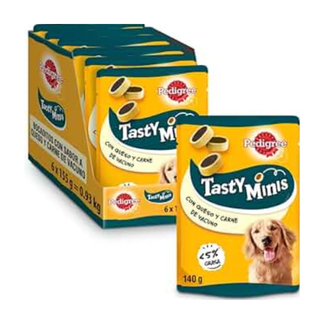PEDIGREE TASTY MINIS BITESIZED BEEF 140G/6