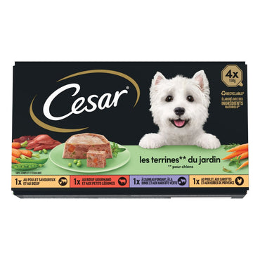 Cesar Les terrines du Jardin 4 variety 4 x150g /  6