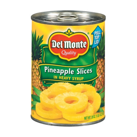 DEL MONTE PINEAPPLE SLICES 12 / 15.25OZ