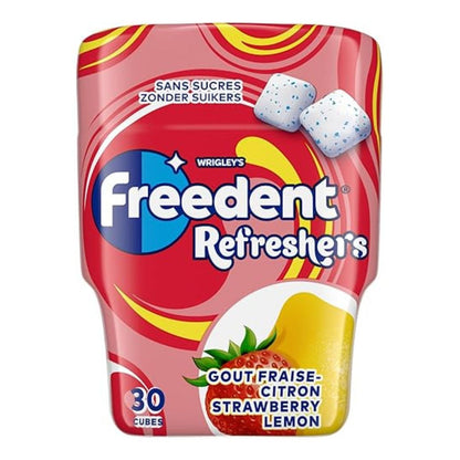 FREEDENT REFRESHERS LEMON STRAWBERRY 67G/24
