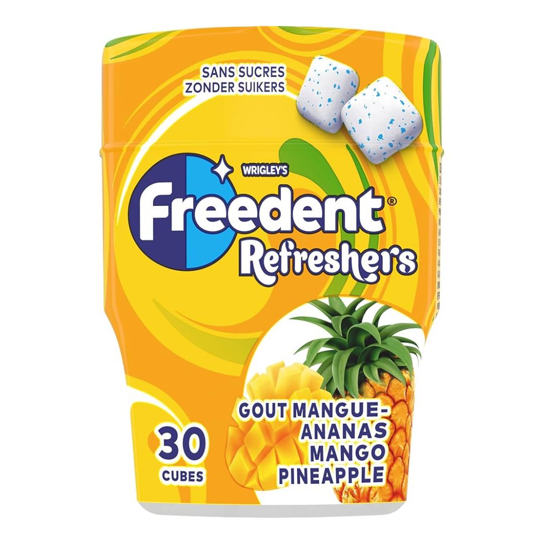 FREEDENT REFRESHERS MANGO PINEAPPLE 67G / 24
