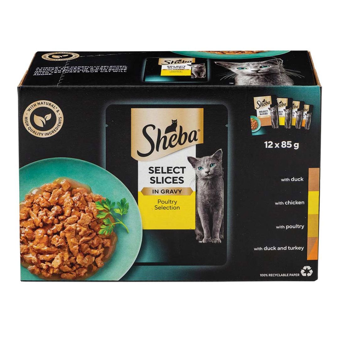 SHEBA BARQUETTE SELECT MIX 12/85g/4