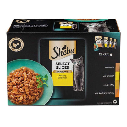 SHEBA BARQUETTE SELECT MIX 12/85g/4