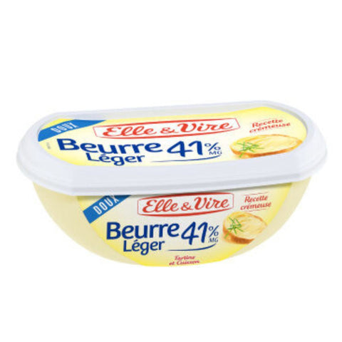 ELLE & VIRE LIGHT UNSALTED BUTTER 41% 250G/ 12CS