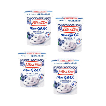 ELLE & VIRE GREEK DESSERT BLUEBERRY 4 X 125G X6