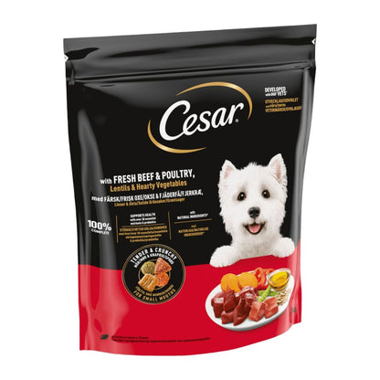 Cesar Adult Dry Dog Food with Fresh Beef, Poultry & Vegetables 1.4kg / 5
