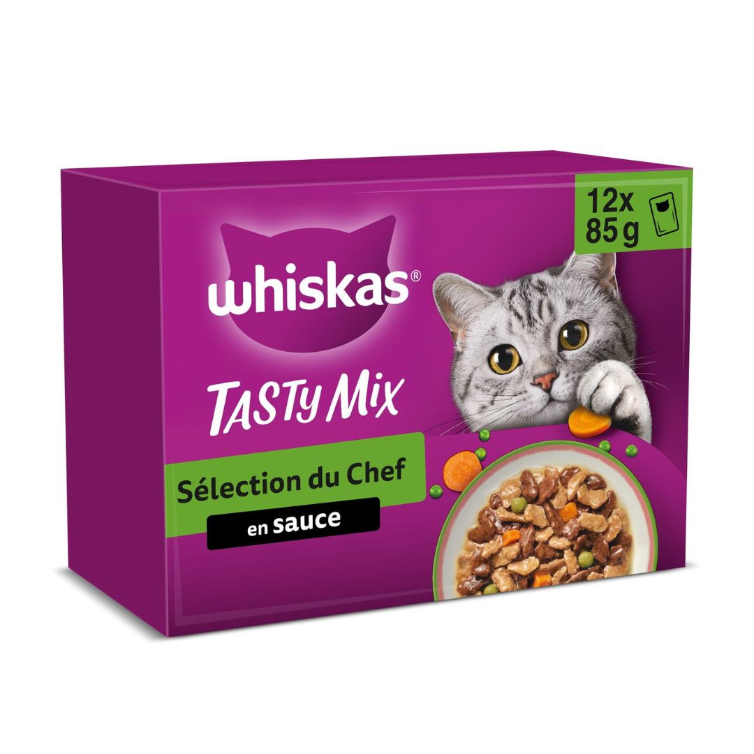 WHISKAS TASTY MIX CAMPAGNE 12 / 85G / 4