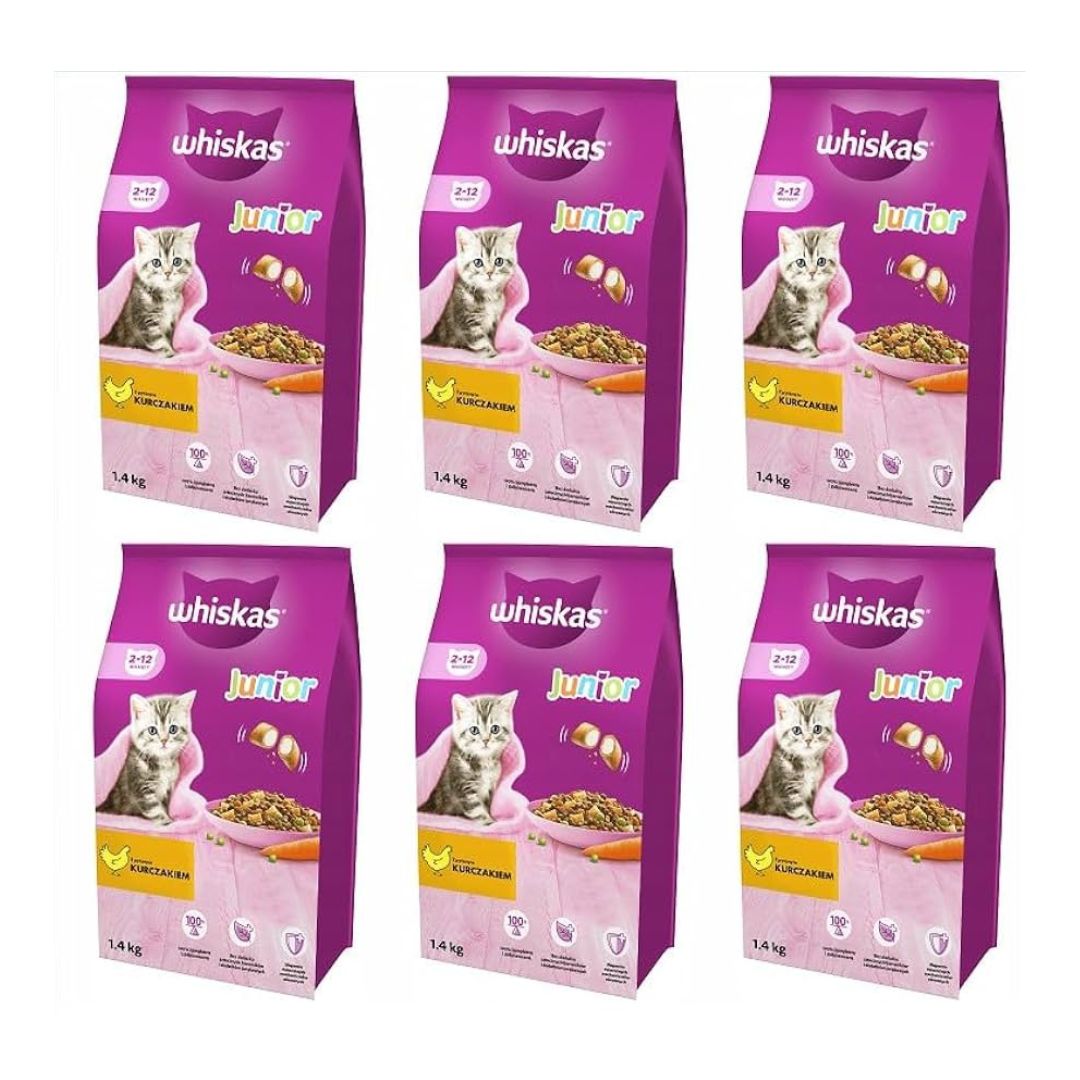WHISKAS SEC JUNIOR CHICKEN 1.4KG / 6