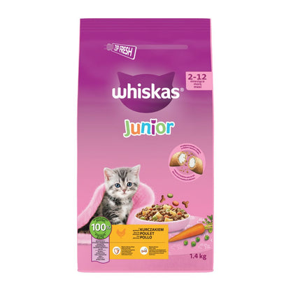 WHISKAS SEC JUNIOR CHICKEN 1.4KG / 6