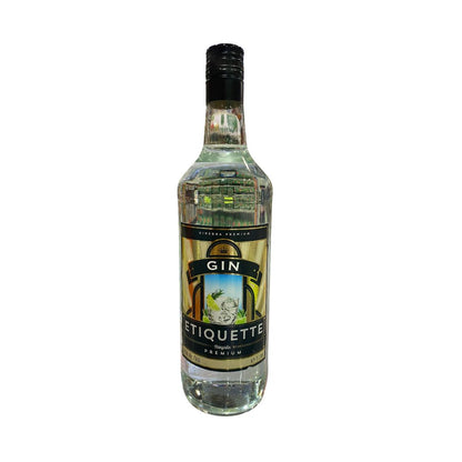 ETIQUETTE GIN 40% ALCOHOL 1L / 12