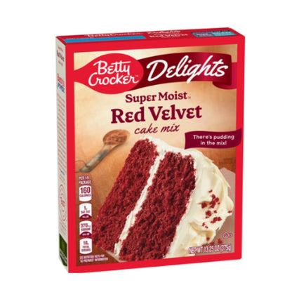 BETTY CROCKER SUPERMOIST RED VELVET 13.25OZ x 12